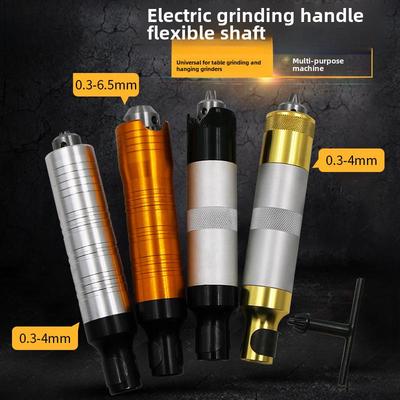 Crane Grinder Handle Accessories: Electric Drill/Grinder Chuck & Soft Shaft Tool (0.3-4mm/6.5mm)