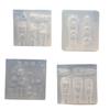 Reusable Nail Casting Mold Nail Charm Silicone Mold Halloween Themed Stereoscopic Carving Nail Art Jewelry Tool