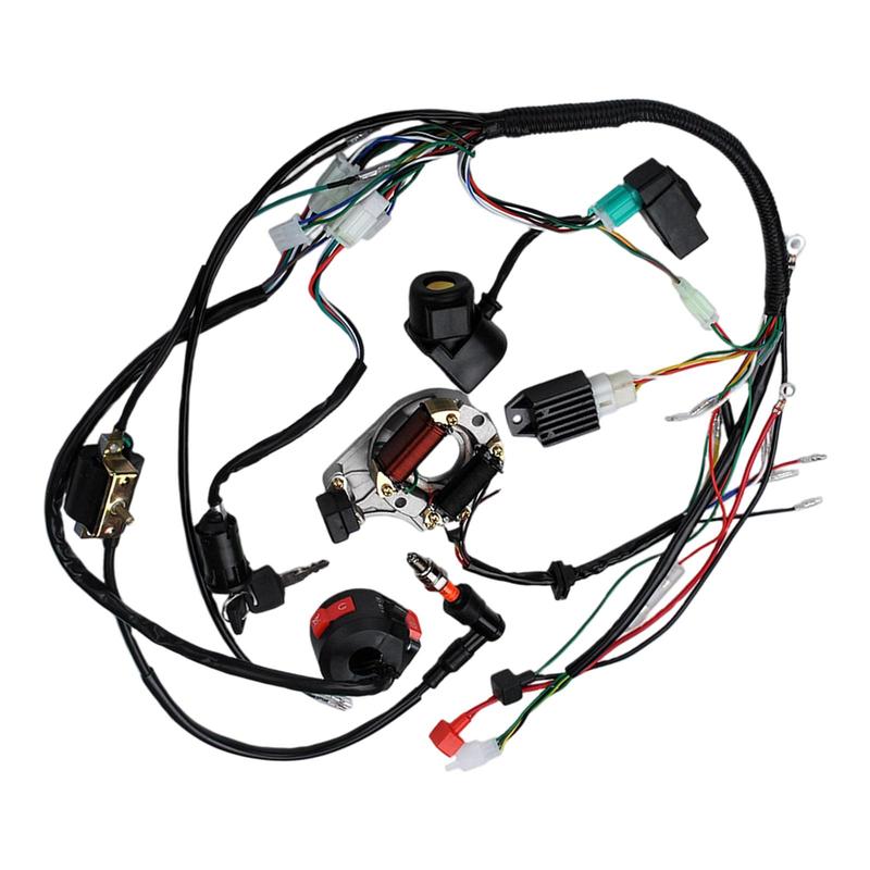 Complete Electrics Wire Harness Kit Stator for Dirt Bike Scooter ATV