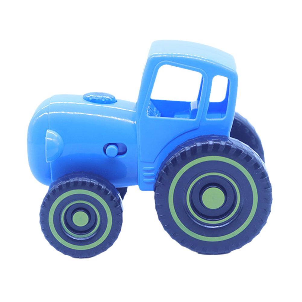 Small Car Blue Mini Toys Farmer Blue Tractor Car Model Early Learning Pull Wire Car Model Toy For Kids 1/2/3/4/5pcs