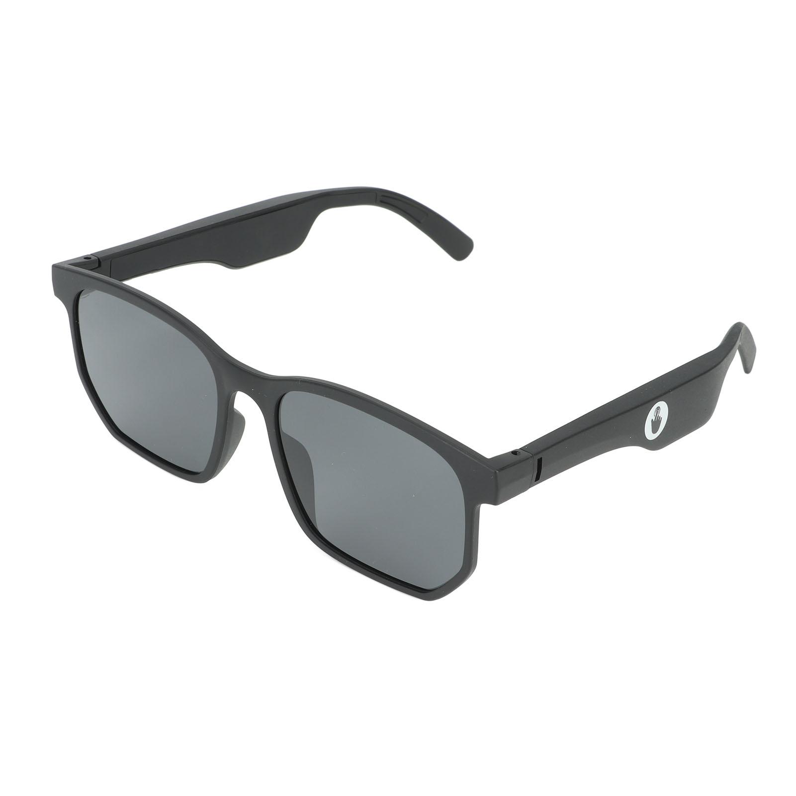 

Smart Glasses Lightweight Glasses Talk Listening Music Bluetooth 5.0 Audio Glasses for Teenagers Adults Black чорний