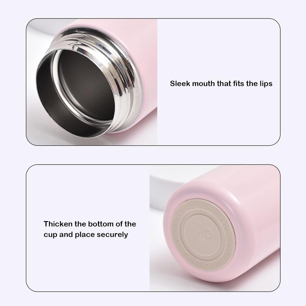 Stainless Steel Smart Vacuum Flasks Temperature Display Coffee Tea Kettle Thermal Bottle for Home Travel Office