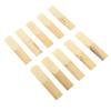 10Pcs Tenor Saxophone Reeds Set Bb Key Sax Replacement Parts Accessories Non Deform with Plastic Box 2.0 Hardness