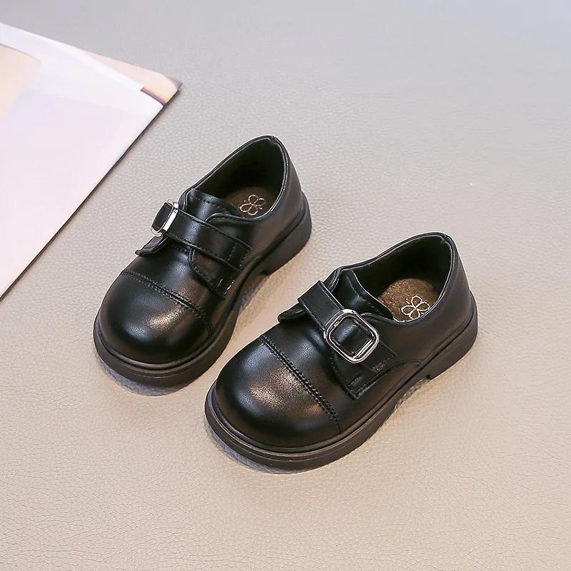 

Kids Leather Shoes Autumn New British Leather Shoe Girls Anti Slip Performance Shoes Children s Fashion Casual 23-33 23