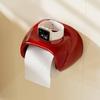 Storage Rack No Punching Bathroom Roll Holder Waterproof Wall Mounted Toilet Tissue Box Vintage Plastic Roll Paper Tube Restroom