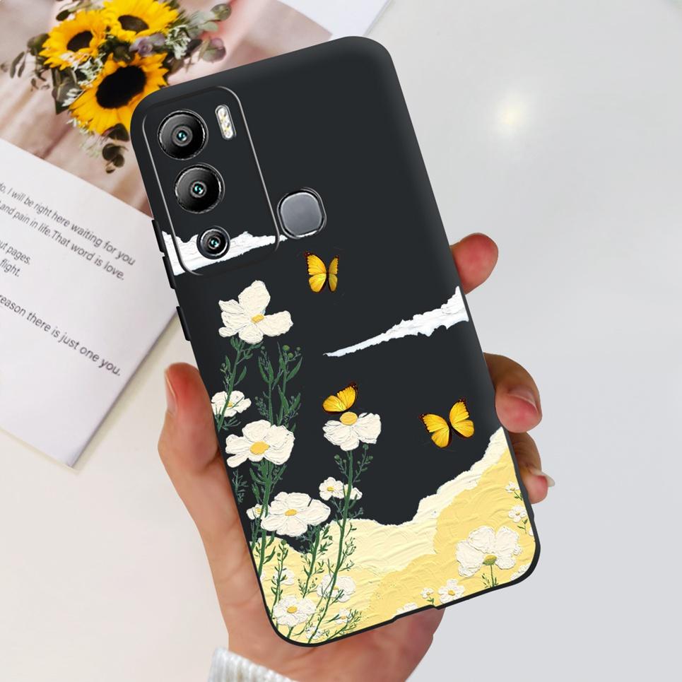 For Infinix Hot 12i Case Hot 12 12Play Cute Fashion Soft Silicone Back Cover For Infinix Hot12 Hot 12 Play NFC Phone Bumper Etui