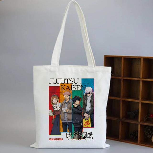 

Сумка через плечо Jujutsu Kaisen с узором и принтом, женская сумка-клатч в стиле аниме 2021, женские сумки, брендовая сумка Y2k, женская сумка Ulzzang 24*26cm