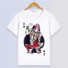 Anime JoJos Bizarre Adventure Summer Short Sleeve Cartoon Print White Modal Women And Men T-Shirt