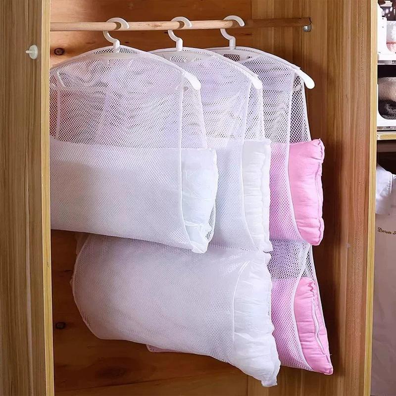 Zewnętrzna Siatka do Suszenia Wiatroodporna Uchwyt na Poduszki Balkonowy Stojak na Ubrania Wielofunkcyjne Narzędzie do Czyszczenia Kreatywne Artykuły Domowe