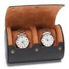 Elegant Leather Watch Storage Case Handmade Wristwatch Holder Carrying Box Women Jewelry Accessory Organiser