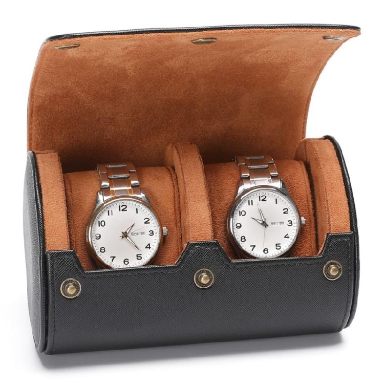 Elegant Leather Watch Storage Case Handmade Wristwatch Holder Carrying Box Women Jewelry Accessory Organiser