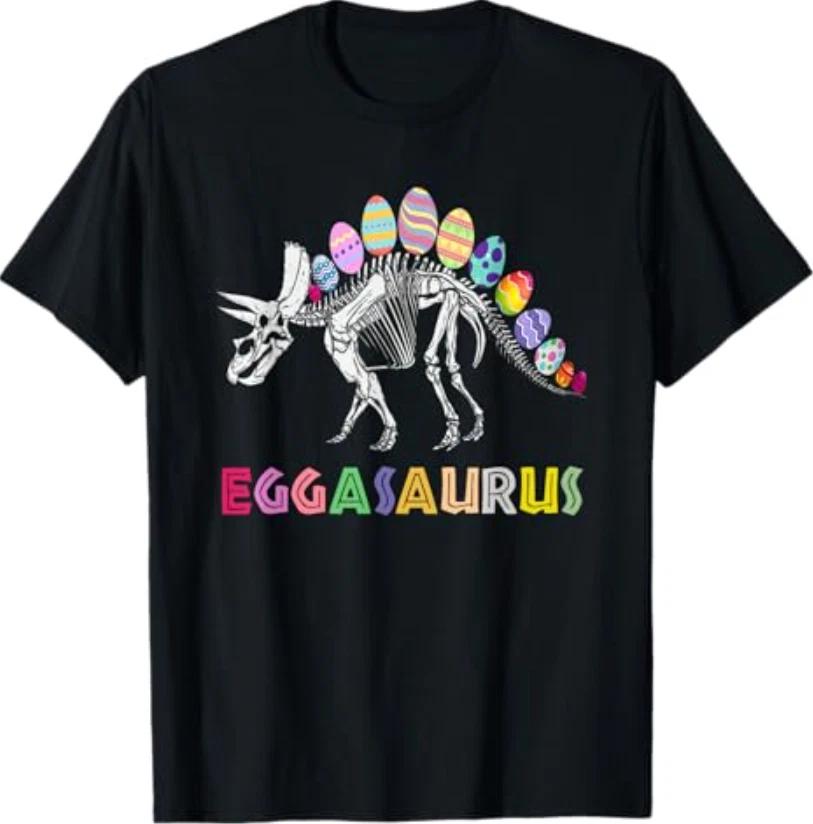 Eggasaurus Easter Stegosaurus Dinosaur Eggs Hunt T-Shirt 4XL