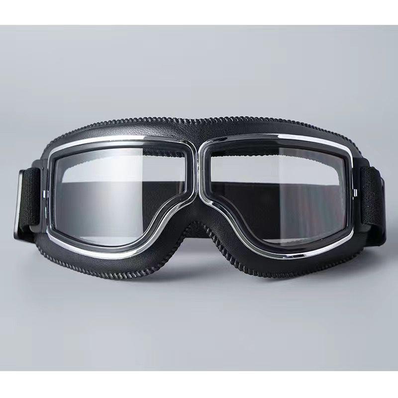 Retro Harley Motorcycle Windproof Riding Goggles and Helmet Glasses for Off-road