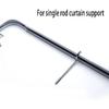 4PCS 3-1/2 Inch Curtain Single Rod Support Bracket, Curtain Rod Holder