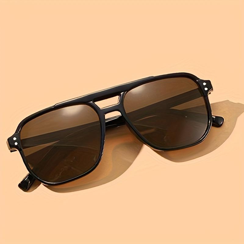 Preppy Fashion Glasses Unisex Full Rim Hand Washable with Decorate Lens Function, for Daily Wear, Running, Fishing, Climbing