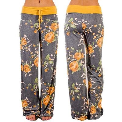 wide leg cotton lounge pants