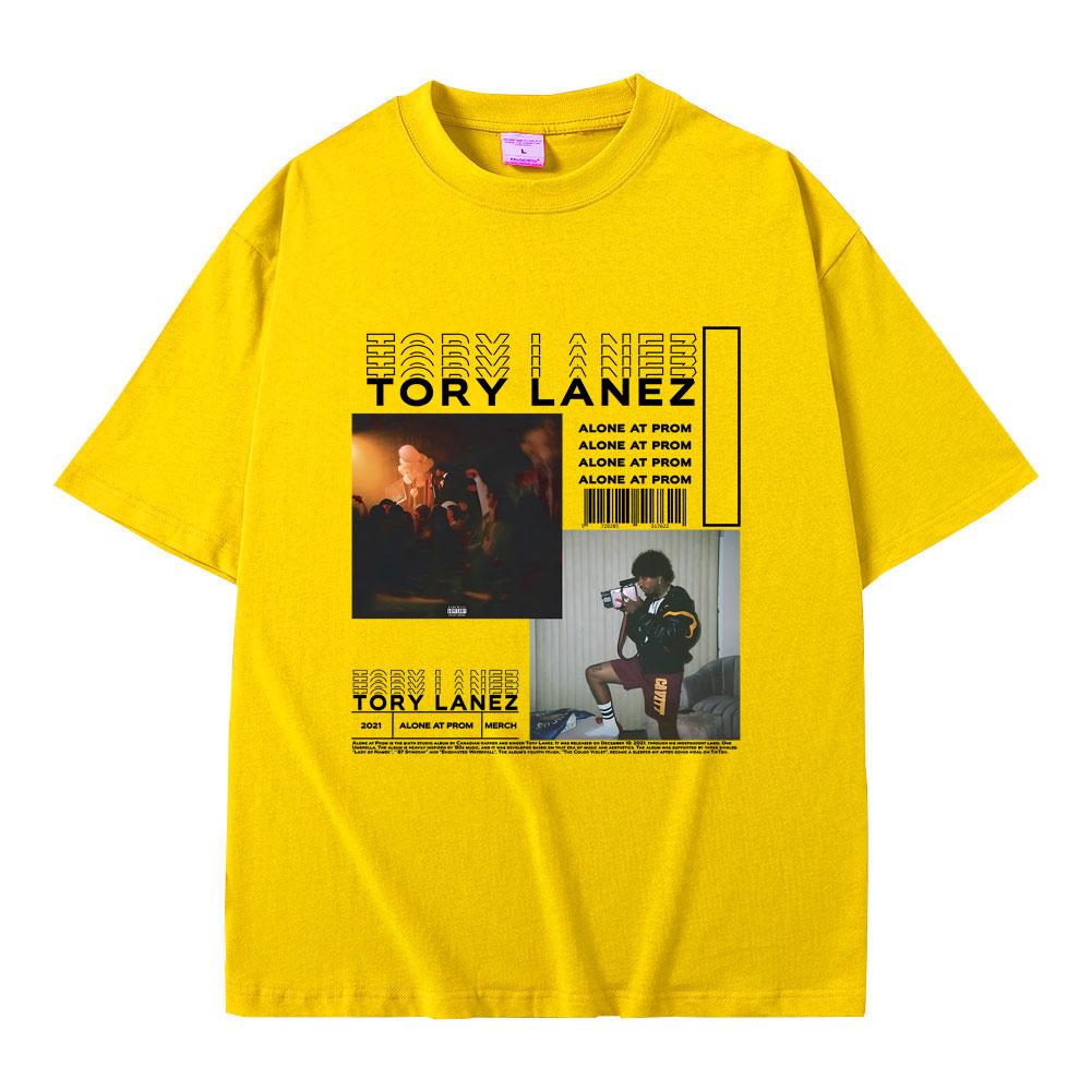 Raper Tory Lanez Alone At Prom Koszulka z Graficznym Nadrukiem z Albumu Muzycznego Męska Damska Hip Hop Rap Oversize Koszulka Męska Vintage Koszulki