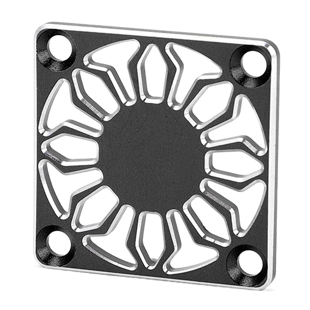 RC Cooling Fan Cover Universal Aluminum Alloy Fan Protective Cover for ESC Motor Heatsink 30x30mm Black