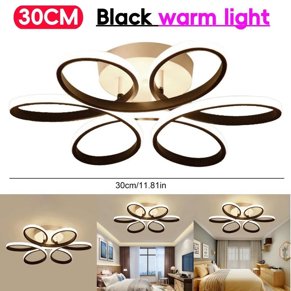 Haushalt LED Kronleuchter 12W Moderner Stil Deckenleuchte Drei Farben Blumendesign Deckenleuchten Superhell Heimdekor Leuchte