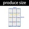 W89C 2026 Wall Calendar Planner 2026 Yearly Planner Erasable Calendar 59x88cm