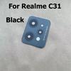 New For Realme C31 Rear Back Camera Glass Lens Cover With Glue Sticker Repair Parts RMX3501