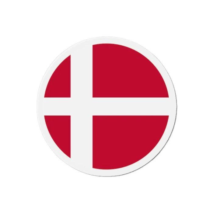 Aimant Rond - Danemark - 10 cm - 50 pièces - Multicolore - Mixte