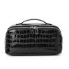 Aidanni Crocodile Pattern Genuine Leather Large-Capacity Handheld Cosmetic Bag, Storage Bag, Practical Handbag, Travel Toiletry