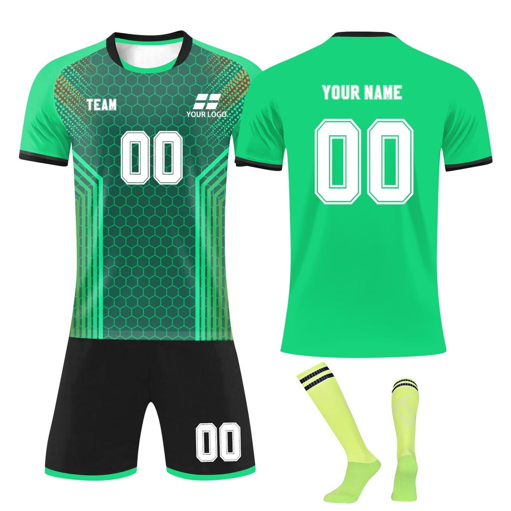 Personalised Shirts Kit Mens Girls With Name Number Custom Football Jerseys For Boys Training Suit