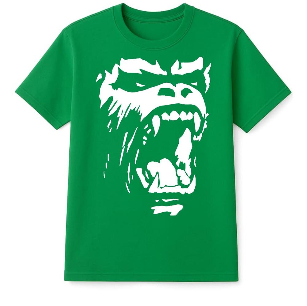 Unisexs Funny TShirt Angry Gorilla Design Big Front Print 100 Cotton Shirt Unisex S