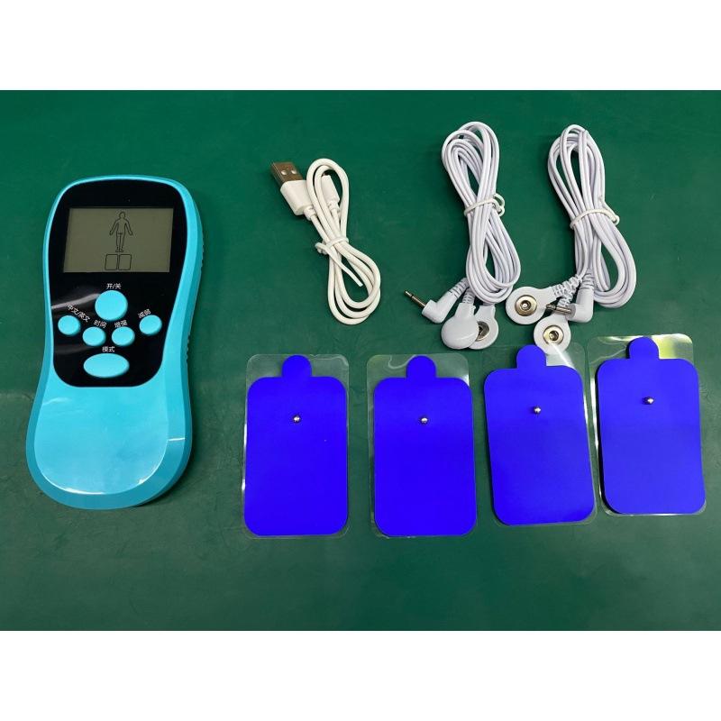 

Міні-масажер з синім екраном та подвійним отвором для заряджання, низькочастотний імпульсний меридіанний масажер для шийного відділу хребта, цифровий меридіанний масажер default