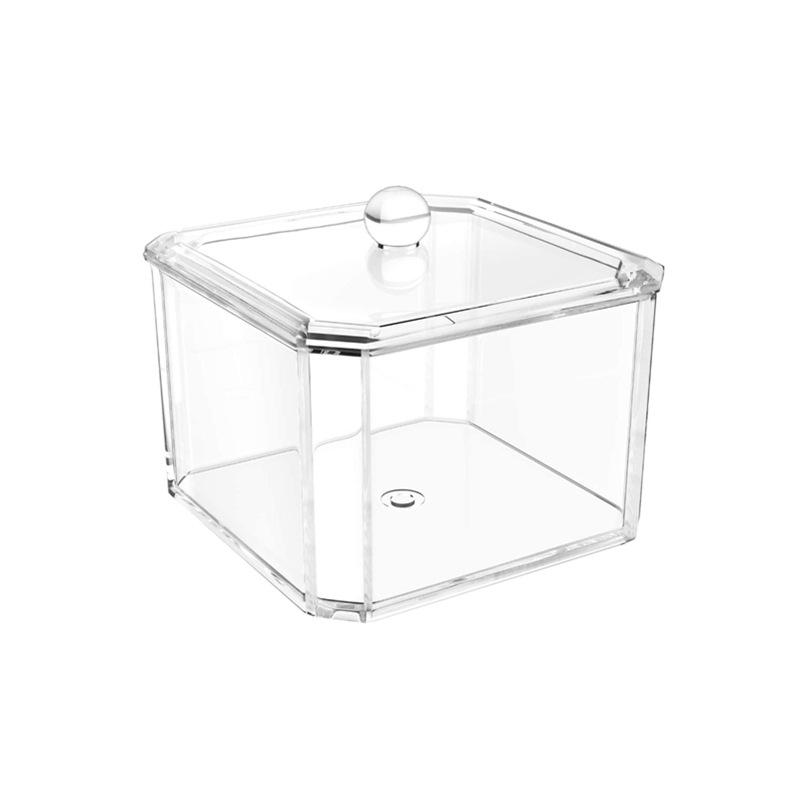 Transparent Dustproof Tea & Coffee Organizer with Lid - Multifunctional Compartmented Box for Tea Bags and Sugar Packets