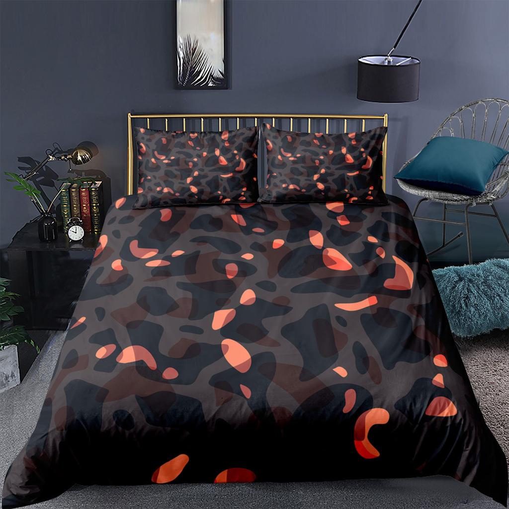 Colorful Leopard Print Duvet Cover Twin Size Safari Cheetah Print Comforter Cover Africa Animal Bedding Set For Girl Boys Teens