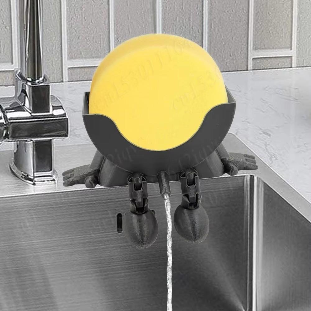 Colorful Soap Draining Rack Funny Sink Sponge Holder 3 D Printed Sponge Holder  Kitchen Sink