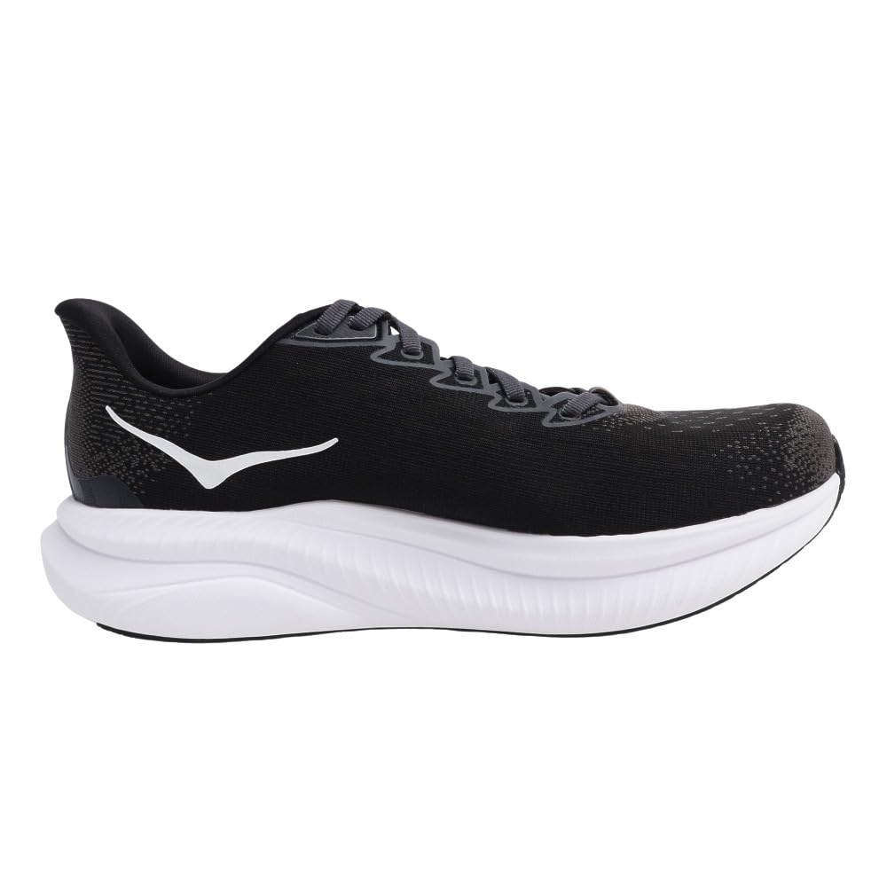 HOKA Mach 6 Regular Running Jogging and Size Shoes, Shoes, 1147790-BWHT (Black White, 26.5, Men's)
