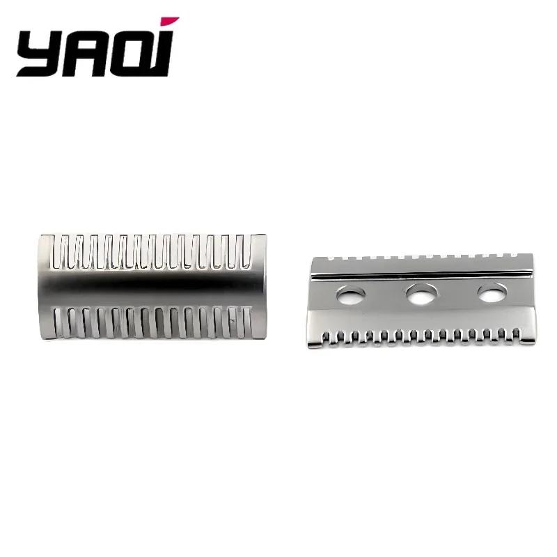 Yaqi Matte Chrome Color Mellon Mens Safety Razor Head for Shaving Razors