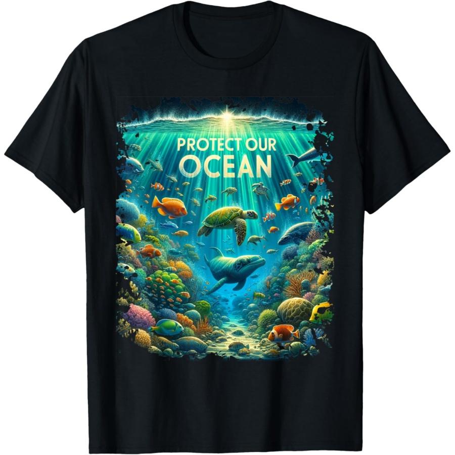 Protect Our Ocean T-Shirt XXXXXL чёрный