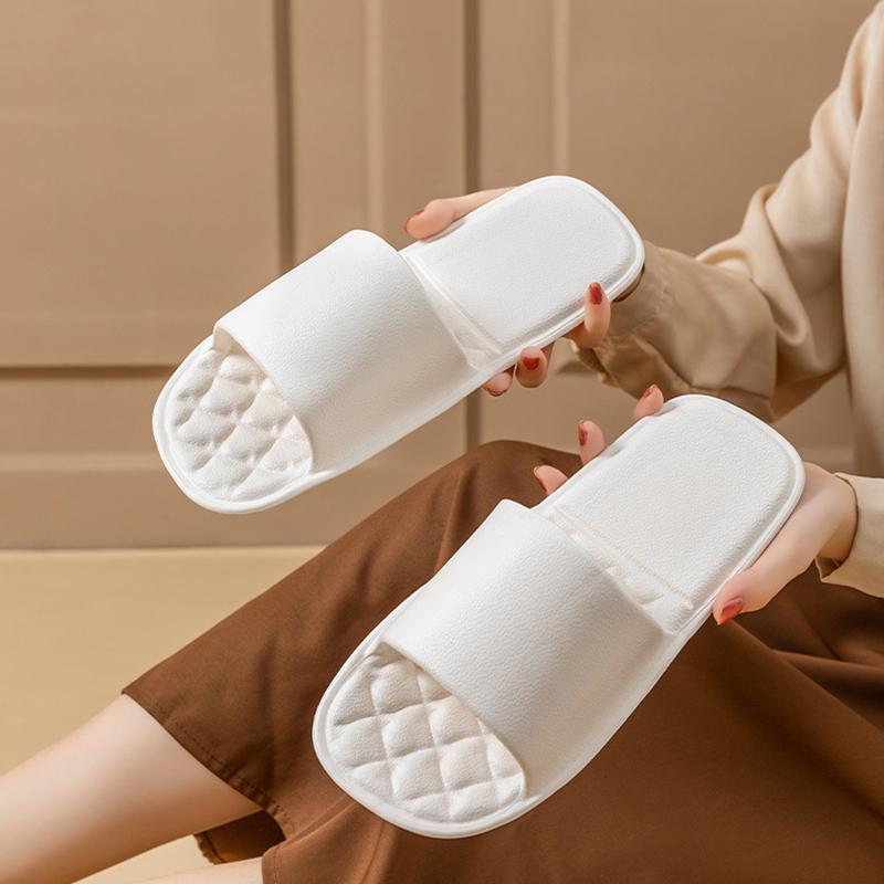 Folding Slippers for Women, Summer Indoor Home Anti Slip EVA Portable Travel Slippers