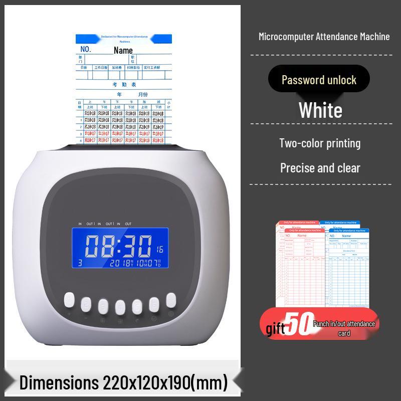 Puwei Card-Based Attendance & Punch Clock Machine for Employee Commute Tracking