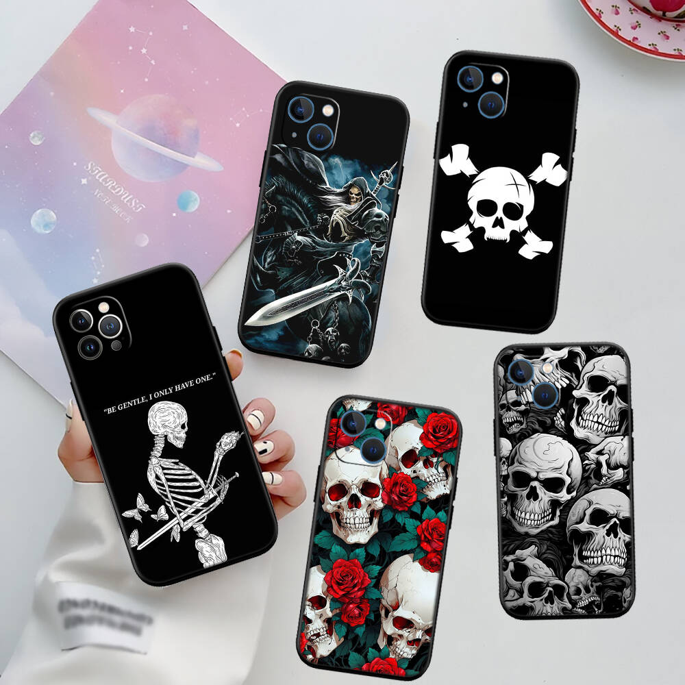 Skeleton Skull New Phone Case for iPhone 6 6s 7 8 11 12 13 14 15 16 17 16E XS Pro Max XR X SE Air
