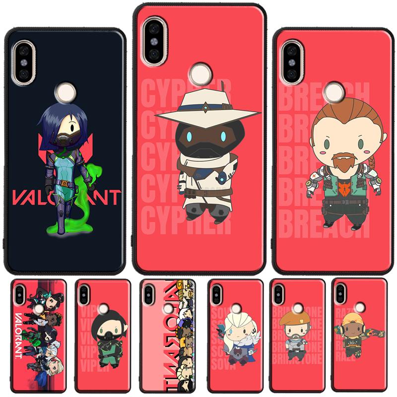 Cute Cartoon Chibi Valorant For Huawei P20 P40 Lite P60 P30 Pro Nova 5T 12s 12i 11i Y90 Y70 Y60 Y61 Y91 Y72 9 10 SE Case