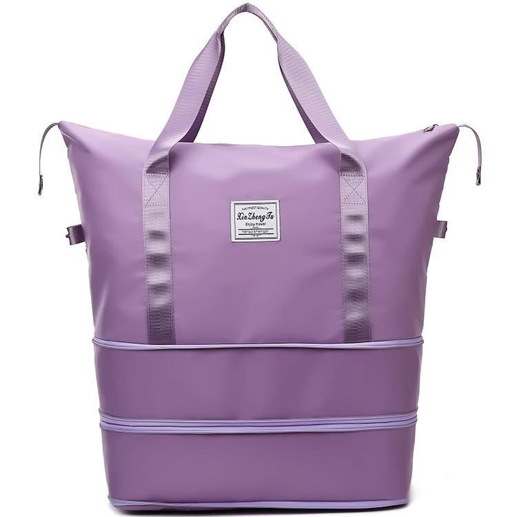 Expandable Water-Resistant Sports Bag with Wet/Dry Separation for Travel & Outdoor Activities