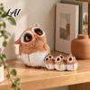 Warm Atmosphere Room Decor Parent-child Desktop Ornament Retro Style Miniature Animal Statue Owl Figurine for Desk Resin Figurines Micro Landscape,