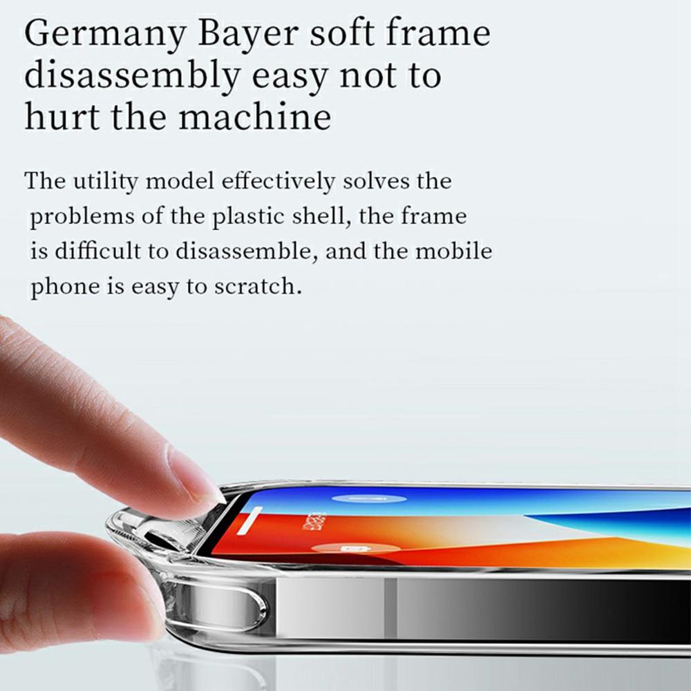 SULADA Für iPhone 16 Pro Max Klare Hülle TPU +Gehärtetes Glas Stoßfeste Handyhülle