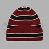 Autumn and Winter Patchwork Striped Keep Warm Knitted Hat Men Women Fashion Color Block Versatile Irregular Knitted Mao Line Hat