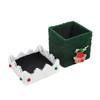 Household Xmas Children's Bombonera Christmas Eve Lint Christmas Gift Box Present Ribbon Xmas  Eve Gift Box