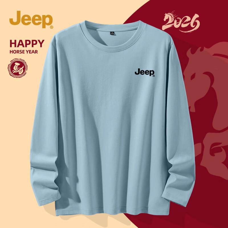 

Jeep Men s 2026 Year of the Horse Long Sleeve Cotton T-Shirt M