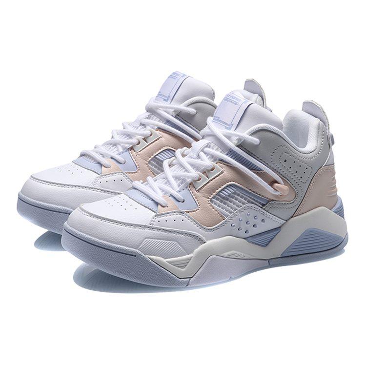 Li Ning Synthetic Leather, Artificial Leather Cushioning Slip Resistant Abrasion Resistant Coverage Support Low top AGBR022-3