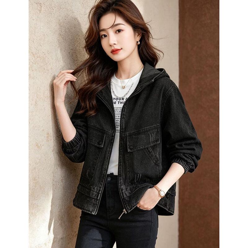 D.F.DEAR Women's Casual Hooded Short Jacket