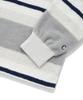 COVERNAT Striped Collar Knit Gray