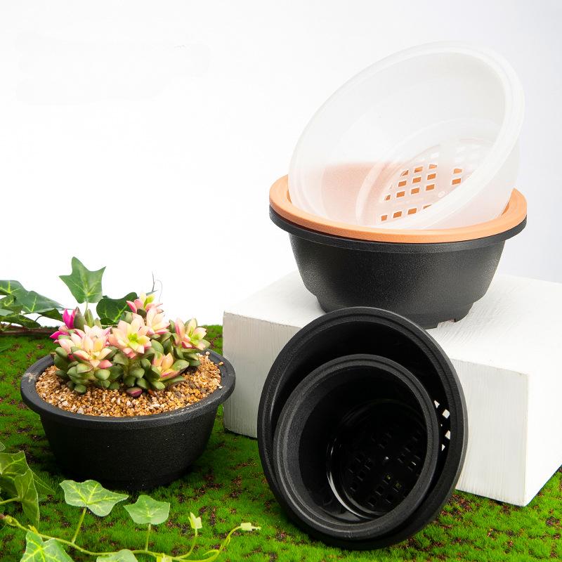 

Plastic Round Fleshy Flowerpot Dwarf Fleshy Pot Large Fleshy Pot New Korean Style Fleshy Pot
